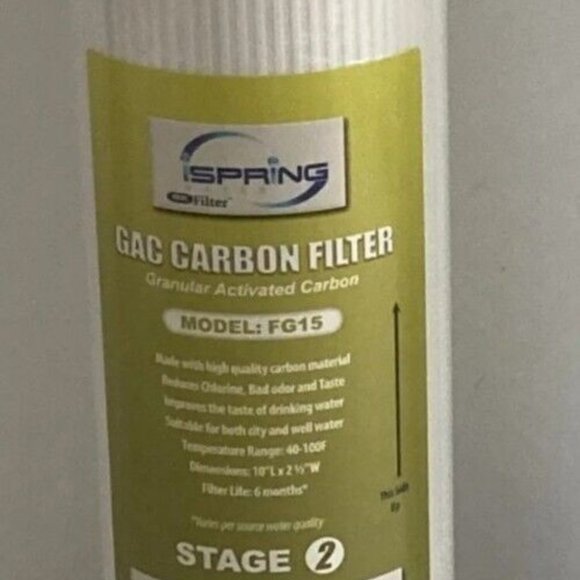 NEW! SEALED iSpring  Carbon Filter Model FG15 10”Lx2.5”W Granular Activated - Picture 1 of 3